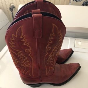 Laredo red cowboy boots sz 10 womens